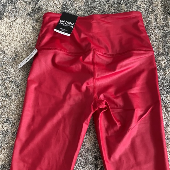 NWT VS Sports knockout red coated tight leggings - Picture 6 of 6